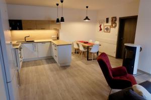 Kuchyňa alebo kuchynka v ubytovaní Apartmány BD Boží Dar