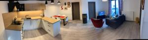 Kuchyňa alebo kuchynka v ubytovaní Apartmány BD Boží Dar