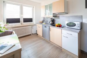 Küche/Küchenzeile in der Unterkunft Ferienhaus an der Karlstraße
