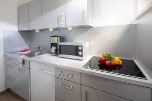 Küche/Küchenzeile in der Unterkunft Ferienhaus an der Karlstraße