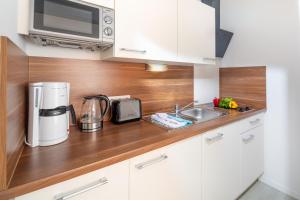 Küche/Küchenzeile in der Unterkunft Ferienhaus an der Karlstraße