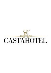 a logo for a seafood restaurant at Castahotel in Guarene