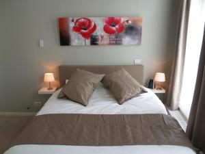 Cama o camas de una habitación en Guesthouse Vlamynckpoort