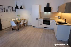 Kuchyňa alebo kuchynka v ubytovaní Apartmány BD Boží Dar