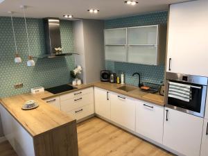 Kuchyňa alebo kuchynka v ubytovaní Apartament Turkus
