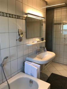 Koupelna v ubytování Ferienwohnung am Diersfordter Waldsee