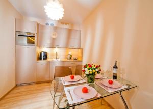 Nápoje v ubytovaní Apartament Muszelka