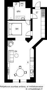 Plan de l'établissement Bob W Koti Ullanlinna