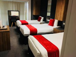 Postel nebo postele na pokoji v ubytování Hotel Express Newcastle Gateshead