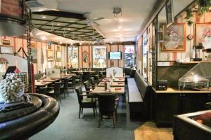 伯格酒店餐廳或用餐的地方