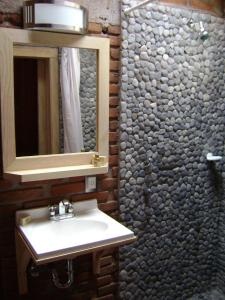 Koupelna v ubytování Cabañas El Estribo Hotel