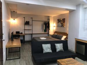 TV a/nebo společenská místnost v ubytování Hotel Capada