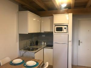 Η κουζίνα ή μικρή κουζίνα στο Ginebra Deluxe Domus parking-wifi