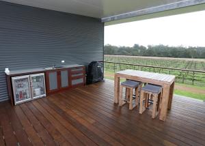 Balkón nebo terasa v ubytování Lot113 Vineyard Accommodation