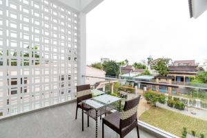 Balkón nebo terasa v ubytování Chi Thanh Villa