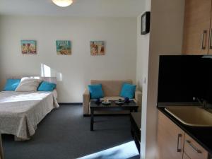 A television and/or entertainment centre at Relax studio by the sea, Bulgaria,Nesebar,Aheloy