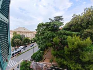 a view of a city street with a building at Le Stanze del Notaio in Genoa