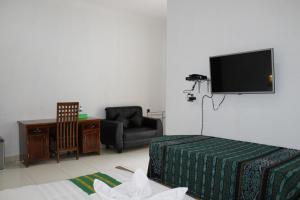 Телевизор и/или развлекательный центр в Hotel Green Prundi