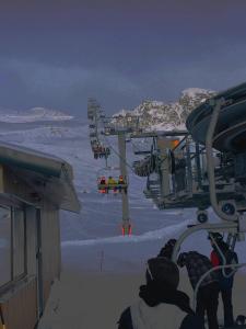Vodo's Guesthouse during the winter