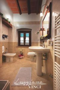 Vonios kambarys apgyvendinimo įstaigoje Agriturismo Luggiano