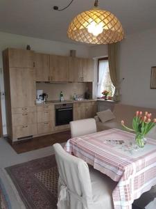 Kuchyň nebo kuchyňský kout v ubytování Apartment Westerheide