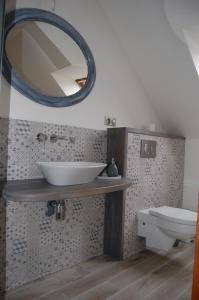 Koupelna v ubytování Apartmany U Stareho Labe