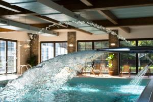 Bazén v ubytování Wellness Hotel Holzberg nebo v jeho okolí