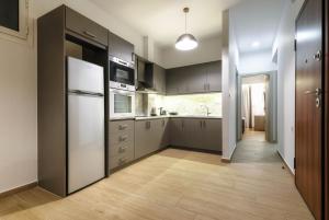 Kuchyň nebo kuchyňský kout v ubytování Oresteia Downtown Apartment