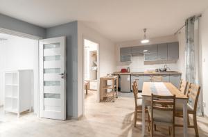 Kuchyňa alebo kuchynka v ubytovaní Apartamenty W Starym Ogrodzie