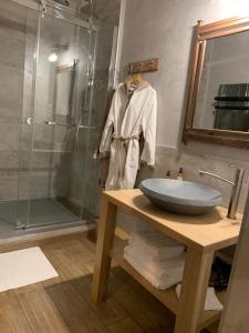 Koupelna v ubytování La Chambre Enchantée