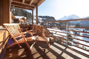 A balcony or terrace at Alp n' rose