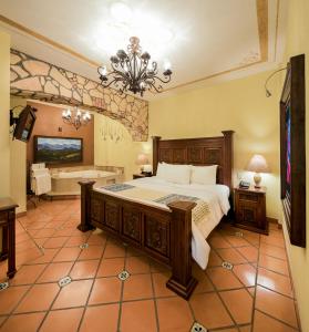 Postel nebo postele na pokoji v ubytování Casona Maria