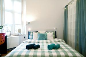 Posteľ alebo postele v izbe v ubytovaní Large and cozy Apartment 60 m2, Cracow Old Town
