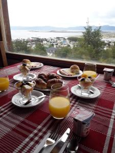 Opsi sarapan yang tersedia untuk tamu di Ushuaia Lodge Las Margaritas 430