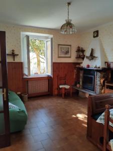 Χώρος καθιστικού στο Casa Gialla