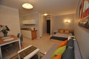 Posteľ alebo postele v izbe v ubytovaní Apartament pod Jasną Górą