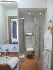 Koupelna v ubytování Hotel Garni Rheinpracht