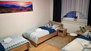 Postel nebo postele na pokoji v ubytování Apartman May Tatranska Lomnica