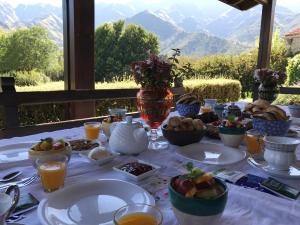 Opciones de desayuno para los huéspedes de Zolara Di Merlo