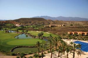 a view of the golf course at the resort at Casa Nimajas in Vera
