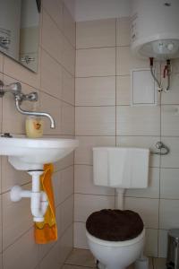Vonios kambarys apgyvendinimo įstaigoje Agroturystyka na Kaszubach