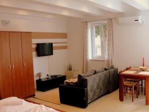 Televízia a/alebo spoločenská miestnosť v ubytovaní Apartments Dalmatino