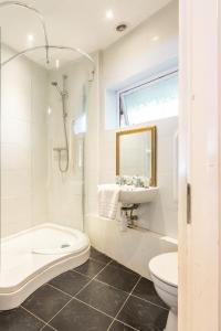 A bathroom at Dene Hotel Chester 