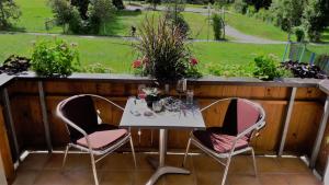 A garden outside Ferienwohnung Brugger