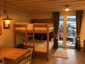 Postel nebo postele na pokoji v ubytování Apartmán u svahu Dolní Morava