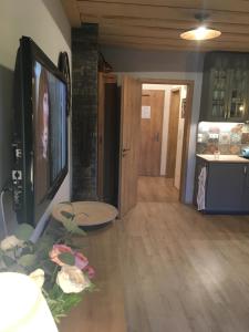 Postel nebo postele na pokoji v ubytování Apartmán u svahu Dolní Morava