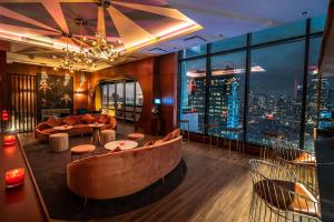 Lounge nebo bar v ubytování Aliz Hotel Times Square