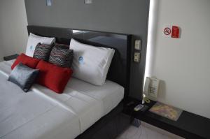 Auto Hotel Mediterráneo客房内的一张或多张床位