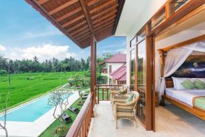 Champaca Luxury Villas Ubud内部或周边的泳池