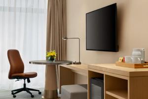 TV a/nebo společenská místnost v ubytování Hyatt Place Chengdu Pebble Walk